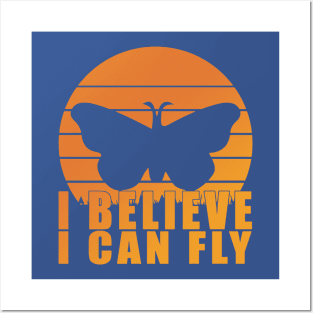 i believe i can fly butterfly 2 Posters and Art